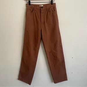 OZMA Brown Ankle Cropped Pants